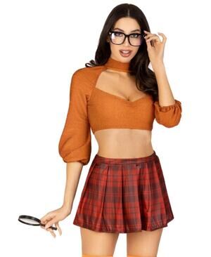 NWT Leg Avenue Book Smart Babe Costume Sz XS Cosplay Fantasy Valentines Rtl $68